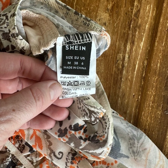 Shein deep v mesh bodysuit - Picture 5 of 5